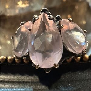 Bloodmilk Oversized Persephone Diadem in Ghost Rose Quartz size 8